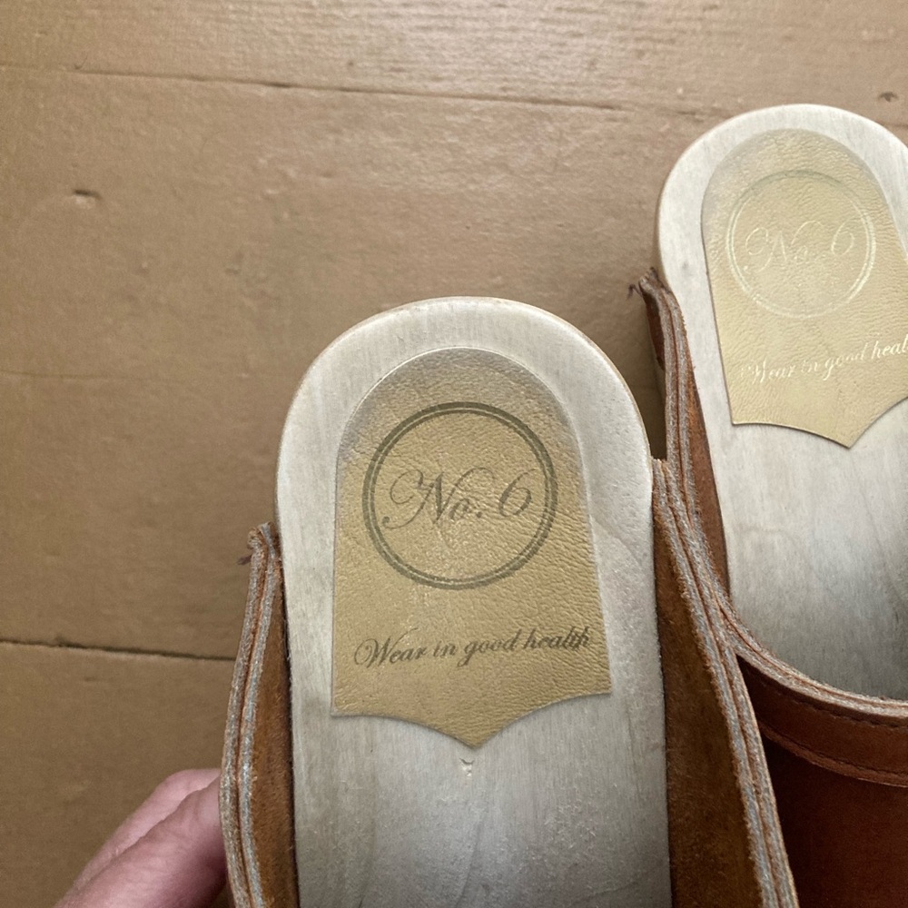 No. 6 Store Old School Clog Mid Heel Bourbon - Picture 7 of 8